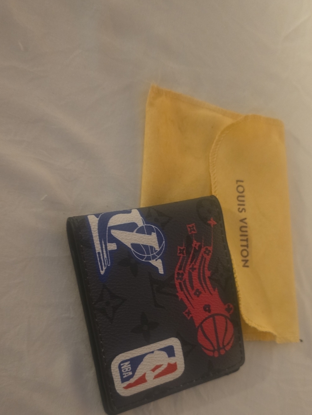 Louis Vuitton Black Monogram NBA Graphic Key & Card Holder